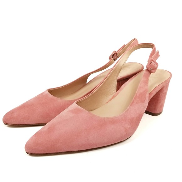 27 Edit Meera Womens Pink Suede 